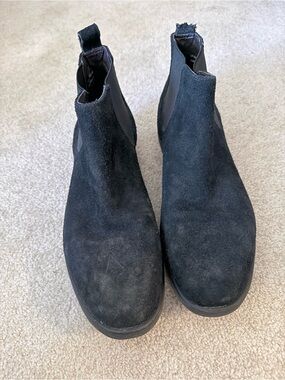 Black Chukka Suede Boots by Black and Brown